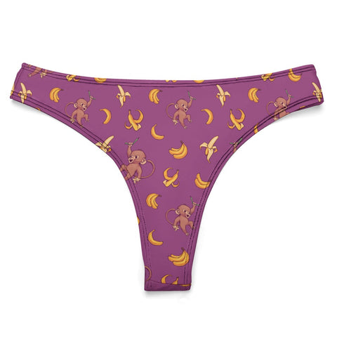 Baby-Monkey-Women's-Thong-Magenta-Product-Front-View