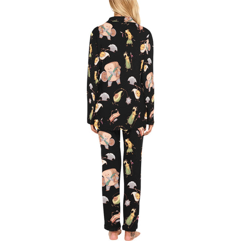 Food Fight Women's Pajama Set