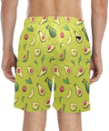 Happy-Avocado-Mens-Swim-Trunks-Guacamole-Model-Back-View