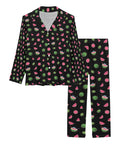 Watermelon-Womens-Pajama-Black-Closeup-Product-View