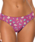 Book-Worm-Women's-Thong-Magenta-Model-Front-View