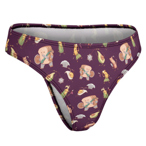 Food Fight Women's Thong