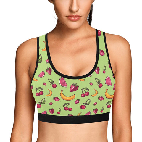 Fruit-Punch-Womens-Bralette-Lime-Green-Model-Front-View