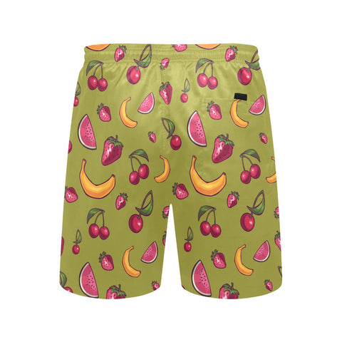 Fruit-Punch-Mens-Swim-Trunks-Olive-Green-Back-View