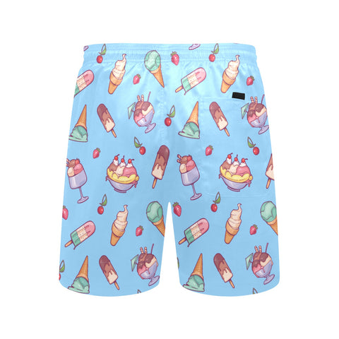 Banana-Split-Men's-Swim-Trunks-Sky-Blue-Back-View