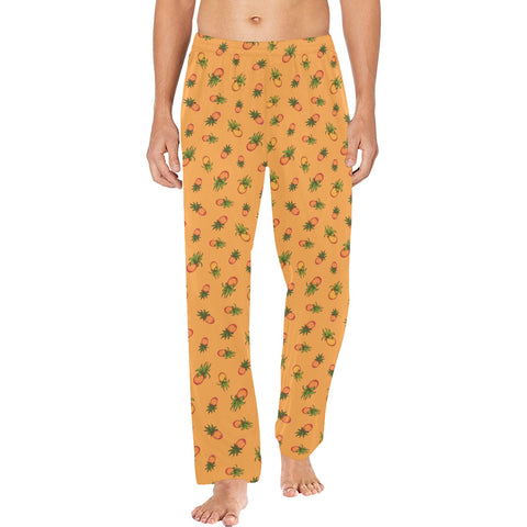 Pineapple-Mens-Pajama-Orange-Model-Front-View