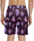 Eldritch-Horror-Men's-Swim-Trunks-Midnight-Purple-Model-Back-View