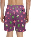 Watermelon-Mens-Swim-Trunks-Peach-Model-Back-View