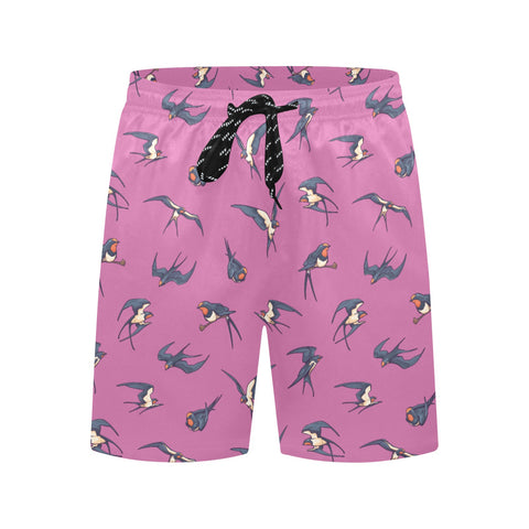 Sparrow-Mens-Swim-Trunks-Pink-Front-View