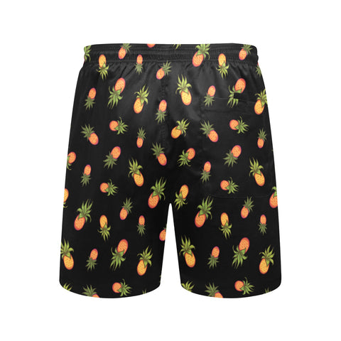 Pineapple-Mens-Swim-Trunks-Black-Back-View