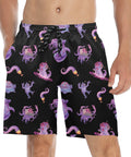 Eldritch-Horror-Men's-Swim-Trunks-Black-Model-Front-View