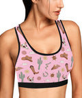 Country-Womens-Bralette-Pink-Model-Side-View