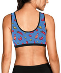 Spicy-Womens-Bralette-Blue-Model-Back-View