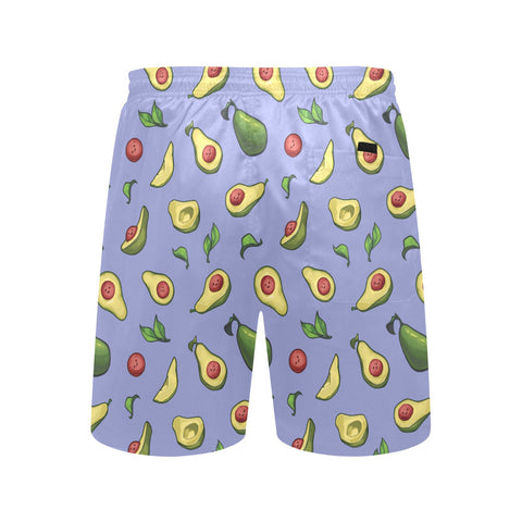 Happy-Avocado-Mens-Swim-Trunks-Lavender-Back-View