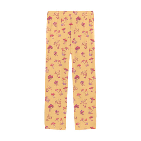 Mushroom-Mens-Pajama-Yellow-Front-View