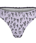 Crazy-Hearts-Women's-Thong-Lavender-Product-Back-View