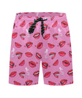 Fatal-Attraction-Mens-Swim-Trunks-Hot-Pink-Fornt-View