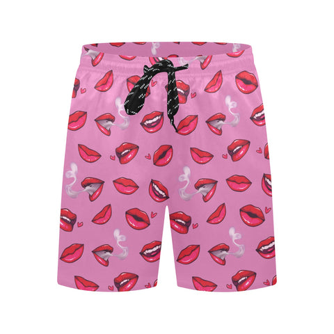 Fatal-Attraction-Mens-Swim-Trunks-Hot-Pink-Fornt-View