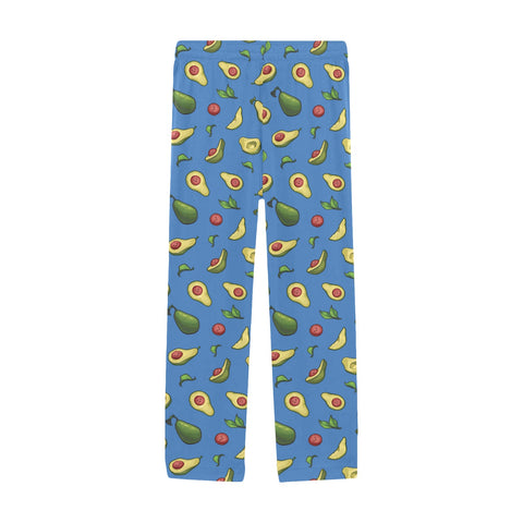Happy-Avocado-Mens-Pajama-Blue-Front-View
