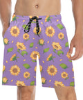 Sunflower-Men's-Swim-Trunks-Lavender-Model-Front-View