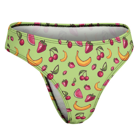 Fruit-Punch-Women's-Thong-Lime-Green-Product-Side-View