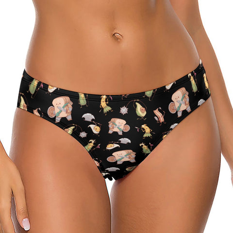 Food Fight Women's Thong