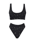 Astrology-Womens-Bikini-Set-Black-Front-View