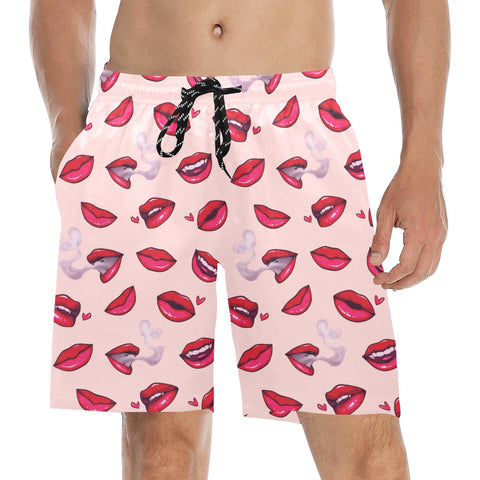 Fatal-Attraction-Mens-Swim-Trunks-Light-Pink-Model-Front-View