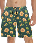 Sunflower-Men's-Swim-Trunks-Dark-Green-Model-Front-View