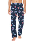 Axolotl-Mens-Pajama-Midnight-Blue-Model-Front-View