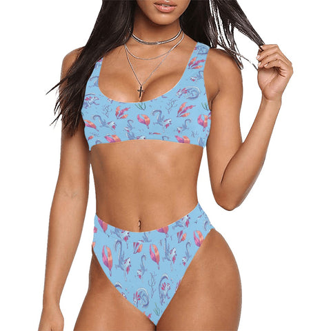 Axolotl-Womens-Bikini-Set-Sky-Blue-Model-Front-View