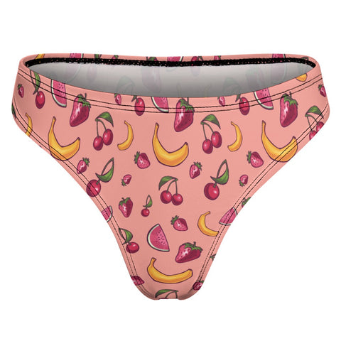 Fruit-Punch-Women's-Thong-Coral-Product-Back-View