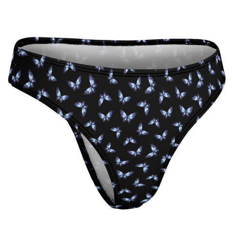 Butterfly-Women's-Thong-Black-Product-Side-View