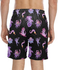 Eldritch-Horror-Men's-Swim-Trunks-Black-Model-Back-View