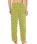 Pineapple-Mens-Pajama-Lime-Green-Model-Back-View