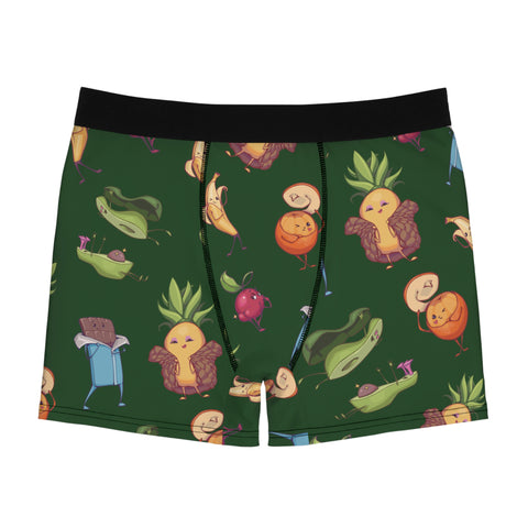 Flirty-Fruit-Mens-Boxer-Briefs-Dark-Green-Product-Front-View