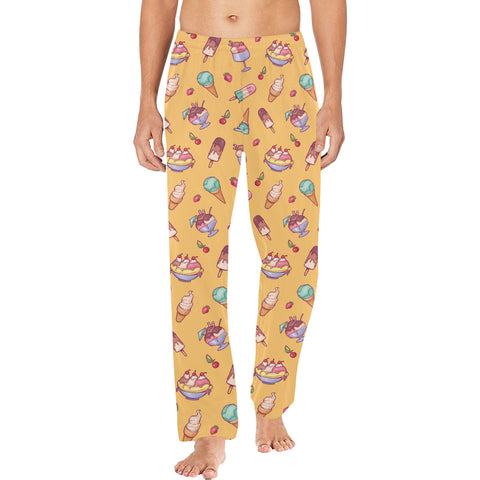 Banana-Split-Mens-Pajama-Yellow-Model-Front-View