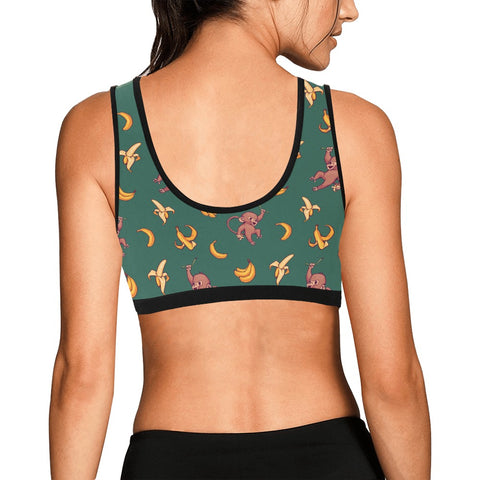 Baby-Monkey-Women's-Bralette-Green-Model-Back-View