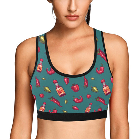 Spicy-Womens-Bralette-Teal-Model-Front-View
