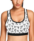 Crazy-Hearts-Womens-Bralette-White-Model-Front-View