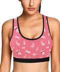 Bunny-Womens-Bralette-Coral-Model-Front-View