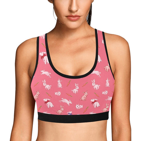 Bunny-Womens-Bralette-Coral-Model-Front-View