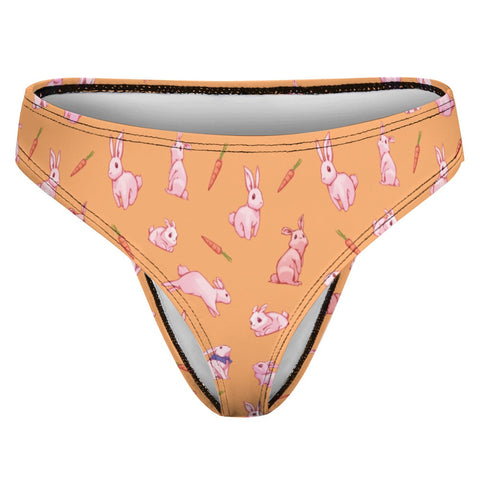 Bunny-Womens-Thong-Peach-Product-Front-View