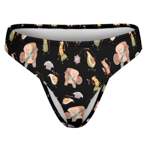 Food Fight Women's Thong