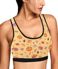 Thanks-Giving-Womens-Bralette-Yellow-Model-Side-View