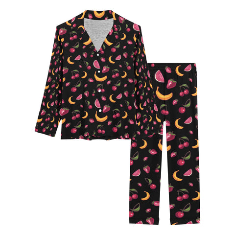 Fruit-Punch-Womens-Pajama-Black-Product-View