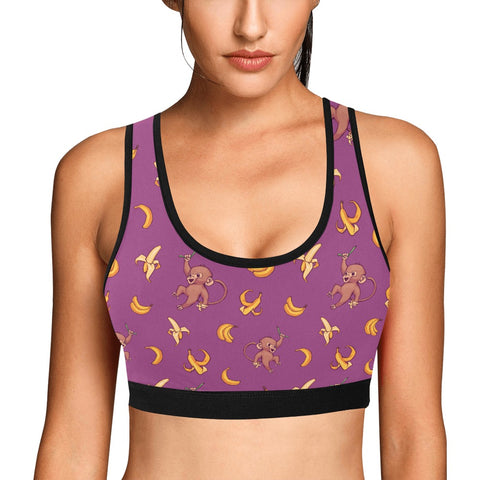 Baby-Monkey-Womens-Bralette-Magenta-Model-Front-View