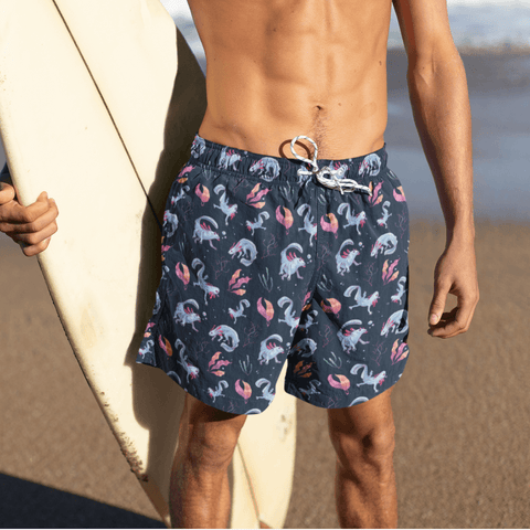 Axolotl Men's Swim Trunks