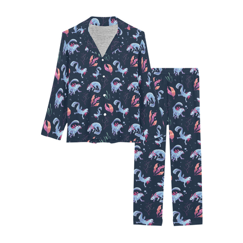 Axolotl-Womens-Pajama-Midnight-Blue-Product-View