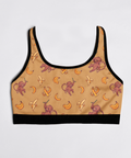 Baby-Monkey-Womens-Bralette-Mustard-Product-Front-View